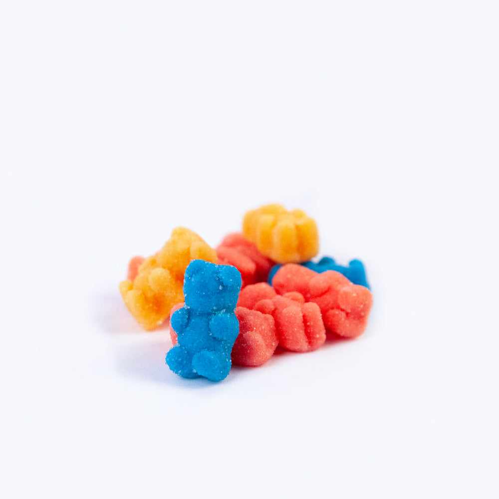 empowered gummies arranged in a pile